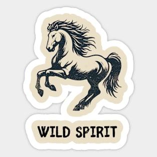 Wild Spirit - Wild Horse Design Sticker